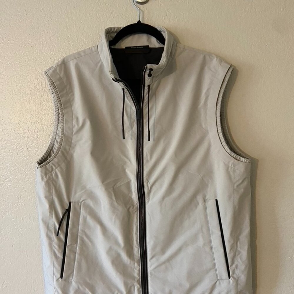 Zegna Windbreaker Vest Off-White Size L/52